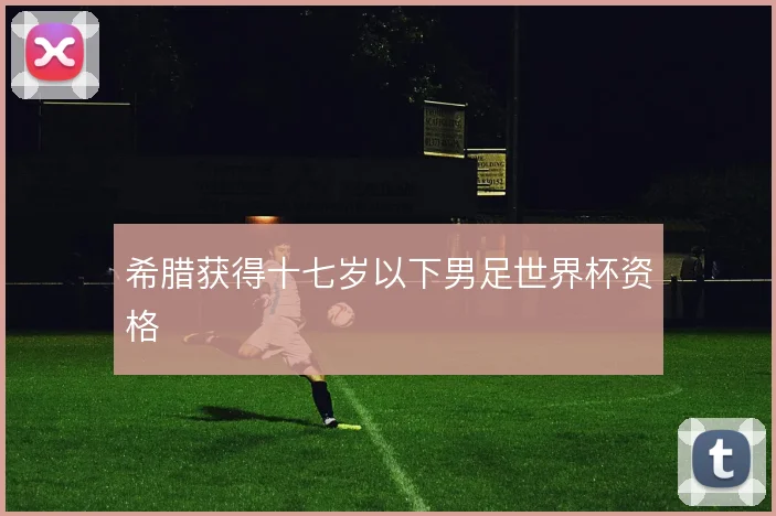 希腊获得十七岁以下男足世界杯资格